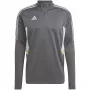 adidas sudadera de entrenamiento Condivo 22 hombre 1/2 Zip Grey Five/Blanco HD2312