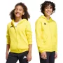 Sudadera con capucha y cremallera completa para niños adidas Entrada 26 amarilla KH1777 164cm