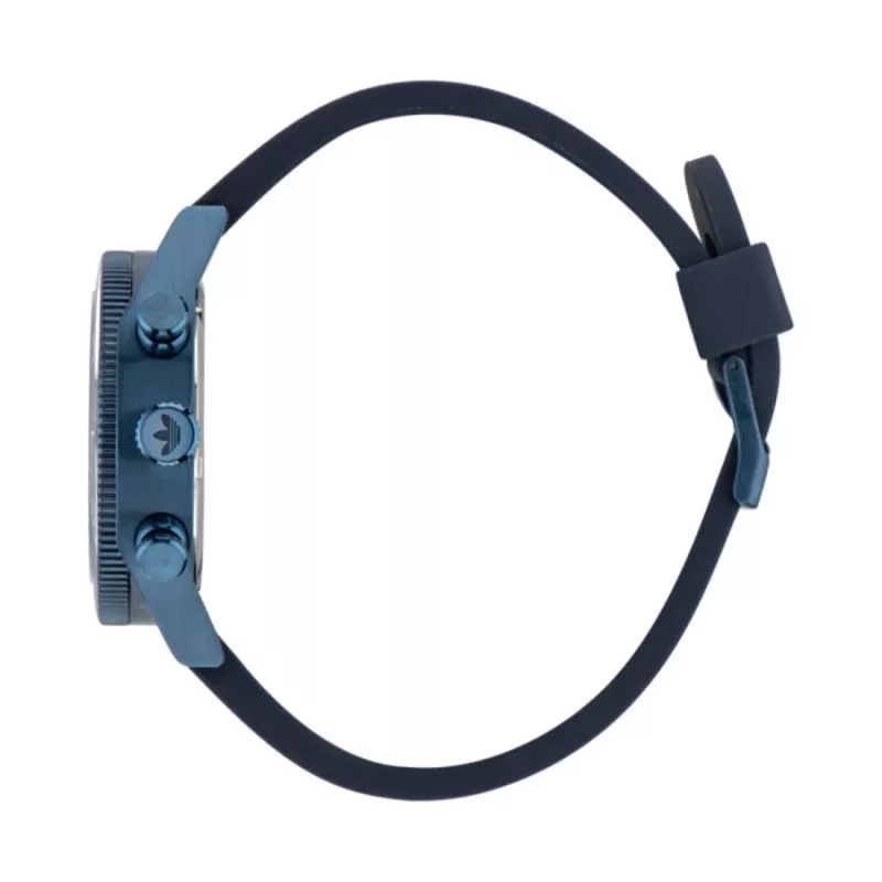 Reloj cronógrafo de cuarzo Adidas hombre AOFH23004 Code One Chrono 43 mm silicona negra
