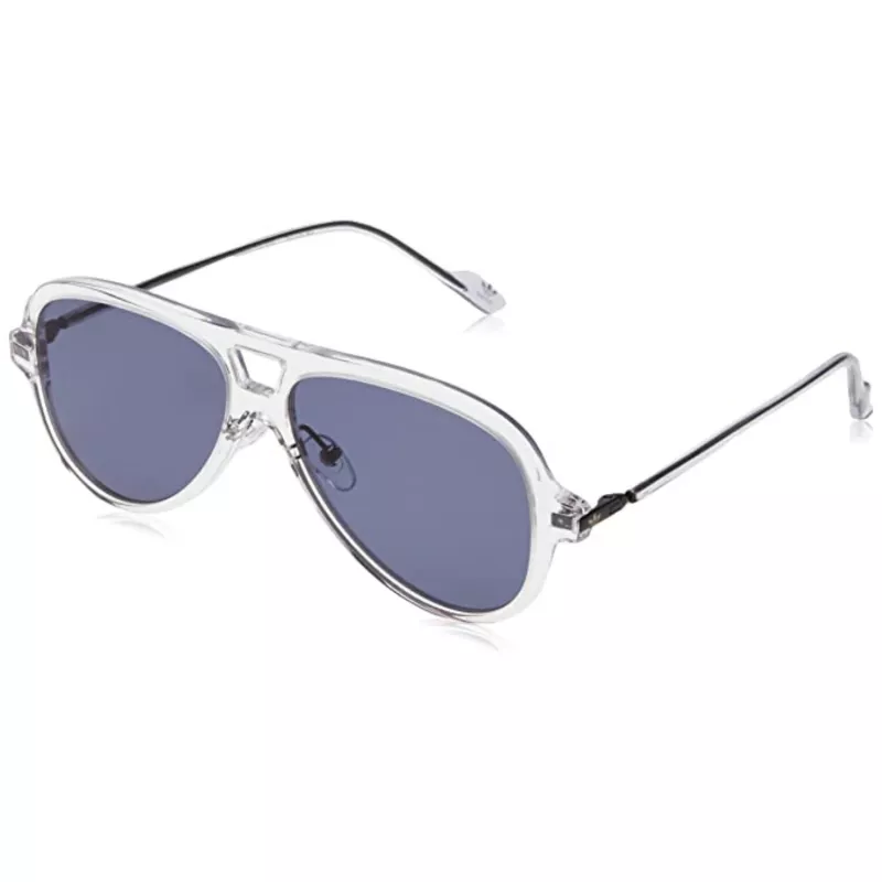 Gafas de sol de hombre Adidas AOK001 - montura negra, lentes ahumadas, 57 mm
