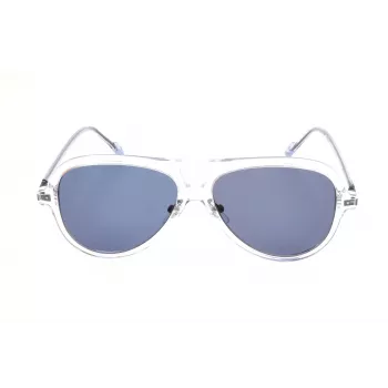 Gafas de sol de hombre Adidas AOK001 - montura negra, lentes ahumadas, 57 mm