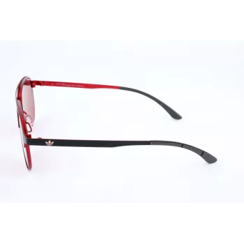 Adidas Hombre AOM005-009053 Gafas de sol deportivas rectangulares - Montura negra Lentes grises 54mm
