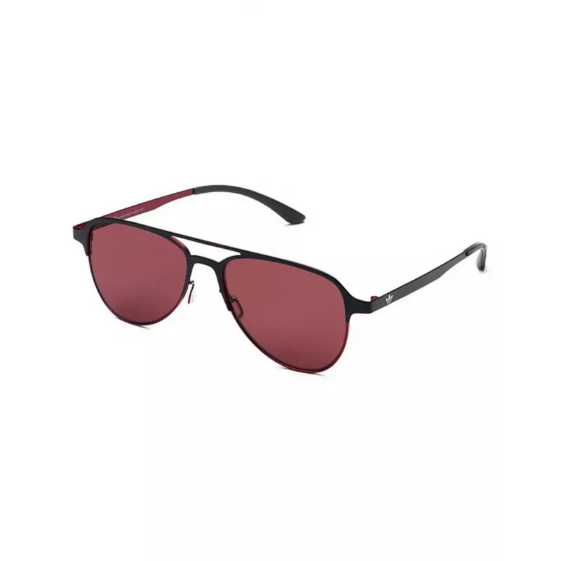 Adidas Hombre AOM005-009053 Gafas de sol deportivas rectangulares - Montura negra Lentes grises 54mm