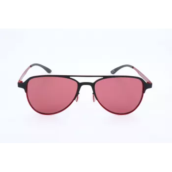 Adidas Hombre AOM005-009053 Gafas de sol deportivas rectangulares - Montura negra Lentes grises 54mm