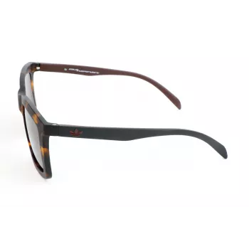 Adidas gafas de sol para hombre AOR015 – montura negra mate, lentes grises – 53/20/140 mm