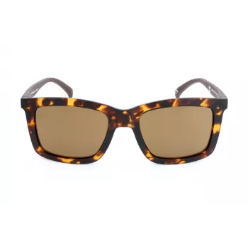 Adidas gafas de sol para hombre AOR015 – montura negra mate, lentes grises – 53/20/140 mm