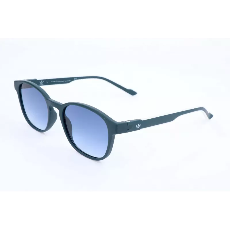 Gafas de sol de hombre Adidas AOR030 - montura rectangular negra, lentes grises, 52/19/145 mm