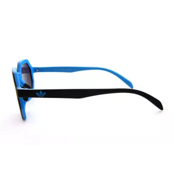 Gafas de sol unisex Adidas Originals AOR020-009027 rectangulares, montura negra, lentes grises, 48 mm