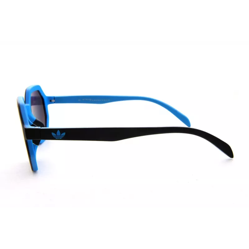 Gafas de sol unisex Adidas Originals AOR020-009027 rectangulares, montura negra, lentes grises, 48 mm