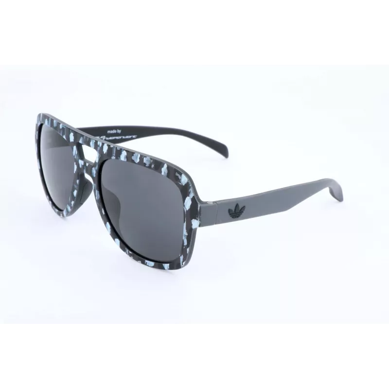 Adidas Originals Gafas de sol de hombre AOR011-TFL009 - Montura negra, lentes grises, 54 mm