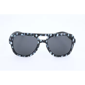 Adidas Originals Gafas de sol de hombre AOR011-TFL009 - Montura negra, lentes grises, 54 mm