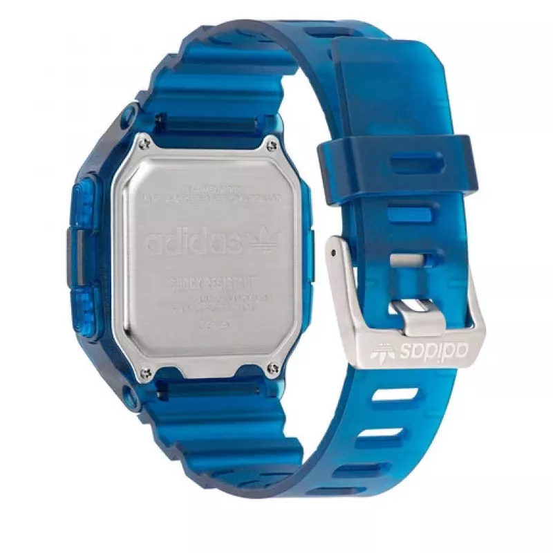Adidas Project Two Reloj digital de cuarzo para hombre AOST22552 48mm Silicona negra