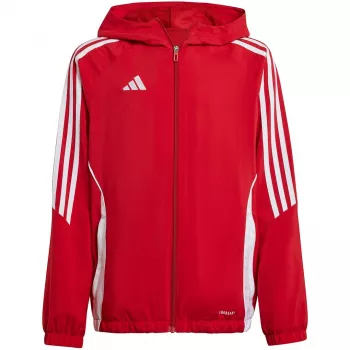 adidas Tiro 24 chaqueta de entrenamiento niños roja/blanca 164cm