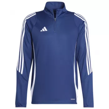 adidas Tiro 24 Chaqueta de entrenamiento Team Navy Blue/Blanco Hombre Slim Fit Manga Larga Cremallera Cuarto