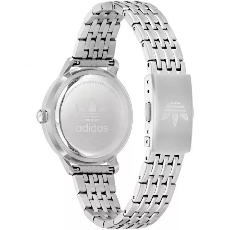 Adidas Reloj digital unisex de cuarzo AOSY22065 34mm plata negro