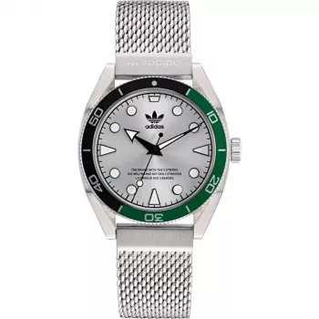 Reloj unisex Adidas AOFH22503 42 mm acero inoxidable negro silicona