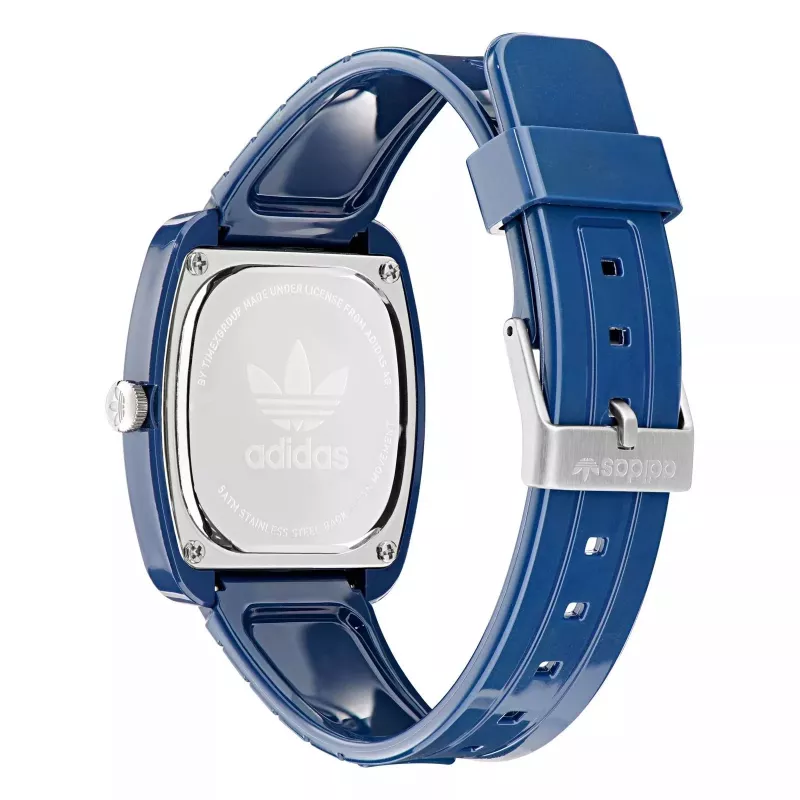 Adidas Reloj Unisex AOSY24029 37mm Cuarzo Analógico Correa de silicona blanca