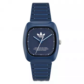 Adidas Reloj Unisex AOSY24029 37mm Cuarzo Analógico Correa de silicona blanca