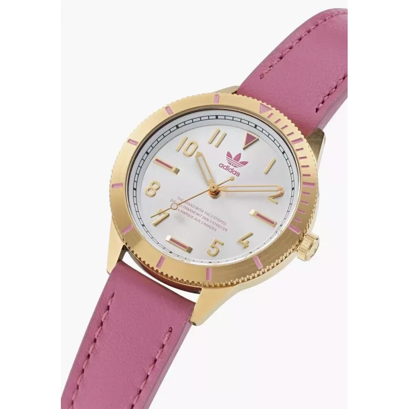 Adidas Reloj mujer AOFH22509 36mm oro rosa blanco silicona