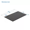 Mesa regulable en altura Up Up Bjorn II Gris, tablero M Negro