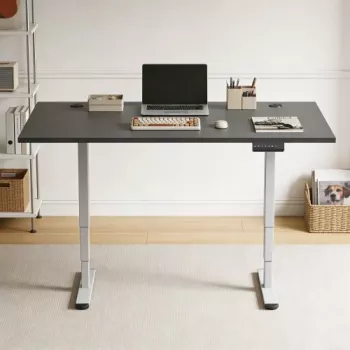 Mesa regulable en altura Up Up Bjorn II Gris, tablero M Negro
