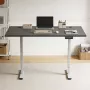 Mesa regulable en altura Up Up Bjorn II Gris, tablero M Negro
