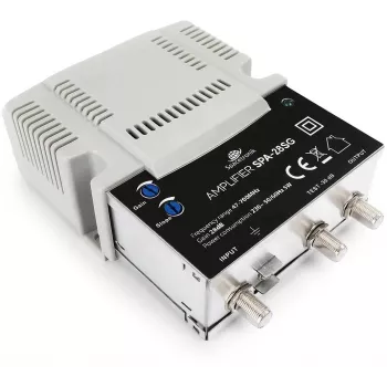 Amplificador de señal de TV terrestre y por cable ajustable Spacetronik SPA-28SG LTE II