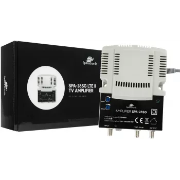 Amplificador de señal de TV terrestre y por cable ajustable Spacetronik SPA-28SG LTE II