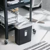 Adler AD 1037s destructora de documentos de corte en tiras plateada, 5 hojas, nivel de seguridad P-1, depósito de 10 l