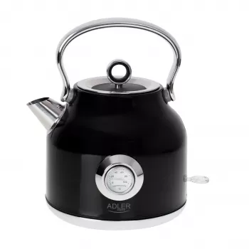 Hervidor de agua Adler AD 1346B 1,7 L, 2200 W, negro, metálico