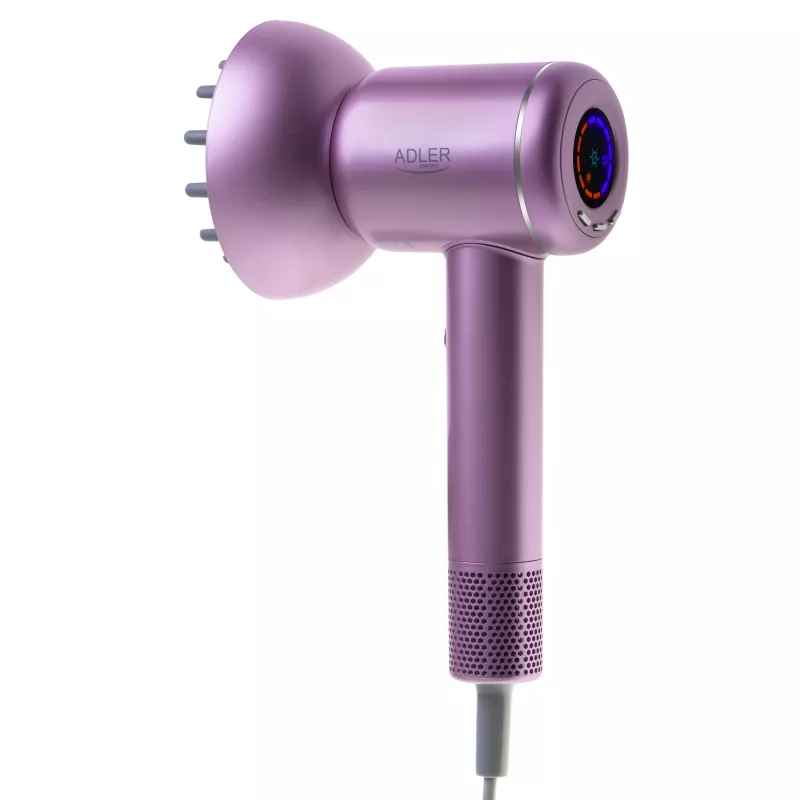 ADLER AD 2270p Secador de pelo de viaje 1200W Doble voltaje Plegable Negro/Plata