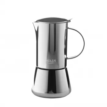 Adler AD 4417 Molinillo de café, 150 W, 75 g, acero inoxidable, Plata/Negro
