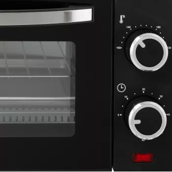 Adler AD 6032 Horno Eléctrico Compacto, 9 l, 650 W, Negro