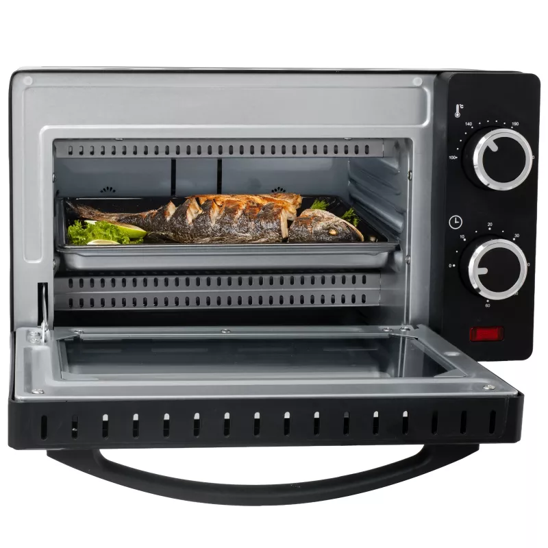 Adler AD 6032 Horno Eléctrico Compacto, 9 l, 650 W, Negro