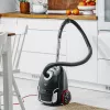 Adler AD 7054 Aspirador sin bolsa 2200 W con filtro HEPA, depósito de 1,5 L, tubo telescópico de metal, negro/plata