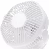 Adler AD 7335 ventilador de sobremesa recargable con pinza, 6W, 12,7 cm, 3 velocidades, oscilación, blanco