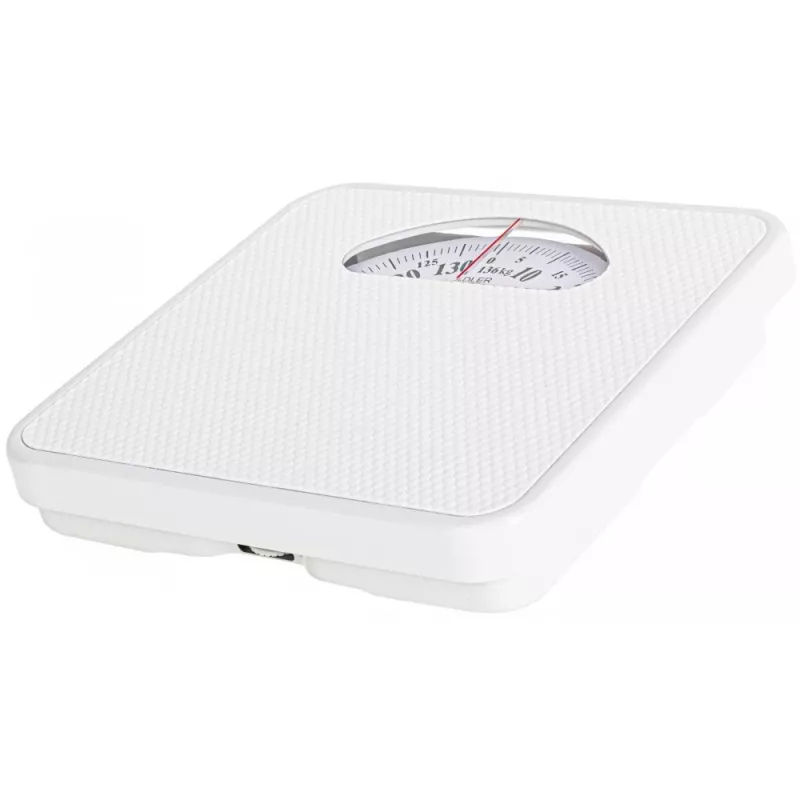 Adler AD 8179 Báscula de baño mecánica - blanca, capacidad 136 kg
