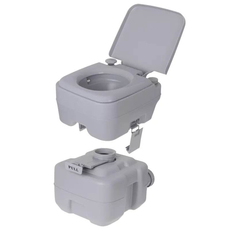 Adler CAMRY CR 1035 Inodoro portátil de camping 20L depósito de aguas residuales 15L depósito de agua limpia Descarga manual de pistón