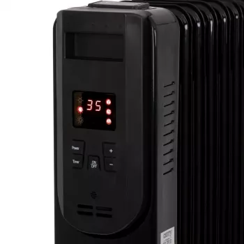 Radiador de aceite Camry CR 7814 con mando a distancia, 2500 W, 13 elementos, negro