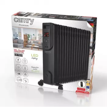Adler Camry radiador de aceite CR 7820 2000W 9 elementos radiador relleno de aceite blanco/gris