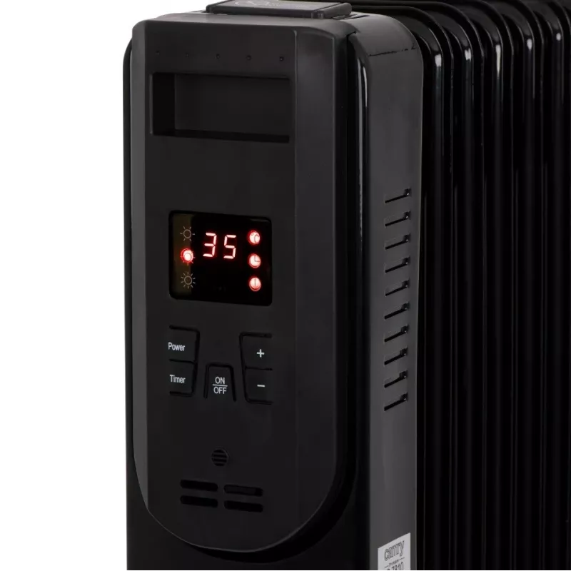 Adler Camry radiador de aceite CR 7820 2000W 9 elementos radiador relleno de aceite blanco/gris