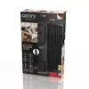 Radiador de aceite eléctrico Adler CR 7812 con mando a distancia, 7 aletas, 1500 W, negro