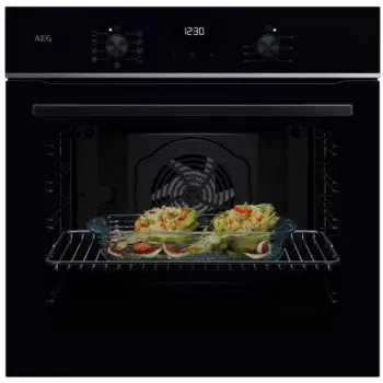 AEG 5000 SurroundCook Horno eléctrico empotrable, 72L, limpieza pirolítica, acero inoxidable