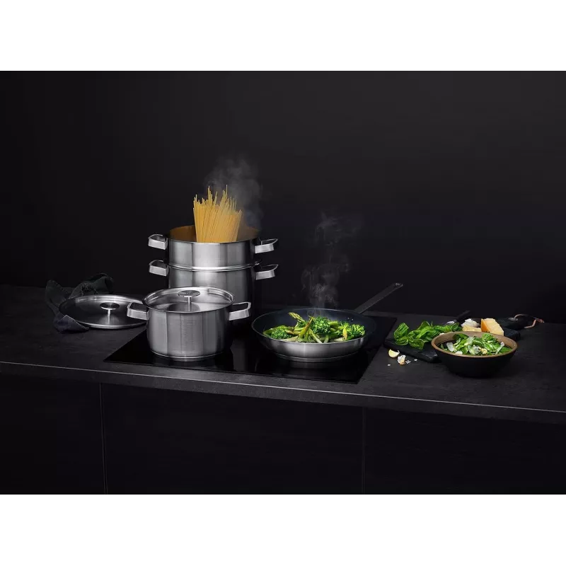 AEG A4SS Olla de acero inoxidable con tapa de cristal, 3,5 L
