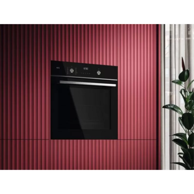 AEG horno con resistencia circular, integrable, 71l, negro