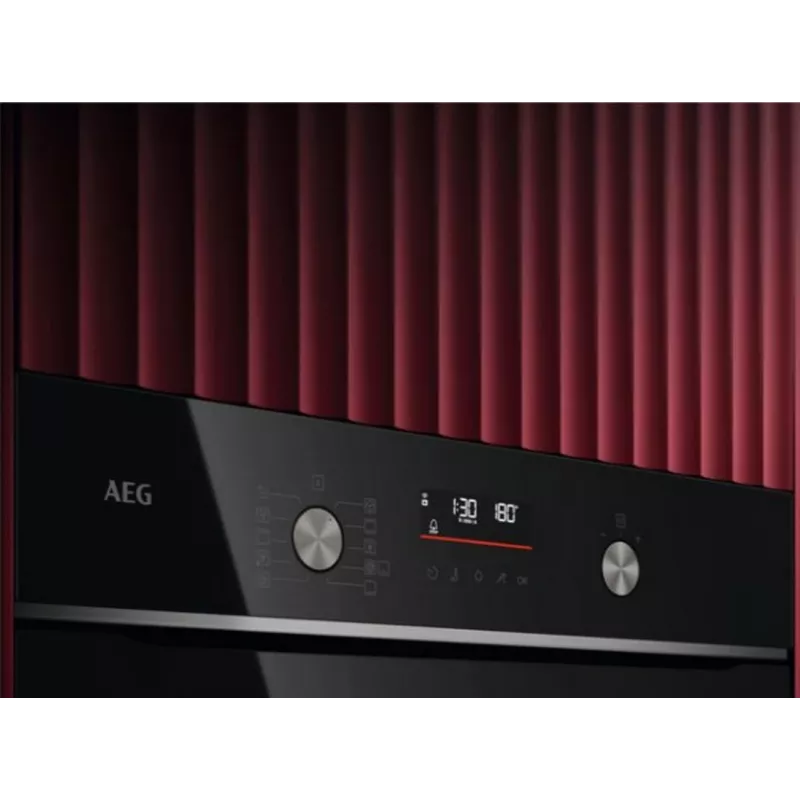 AEG horno con resistencia circular, integrable, 71l, negro