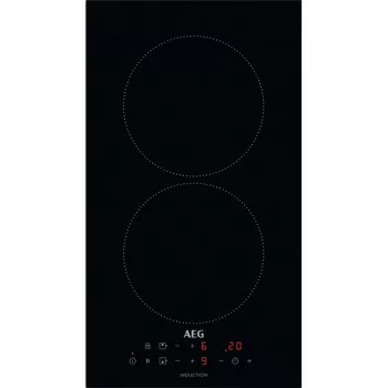 AEG IKB32300CB placa de inducción de 2 zonas, control táctil, PowerBoost, negra