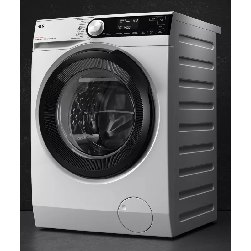 Lavadora de carga frontal AEG LFR83844VE, 8kg, 1400 rpm, blanca