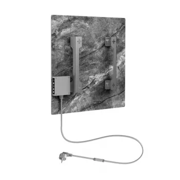 AENO Premium Eco Smart Quadro calefactor de pared 500W, 50x50cm, vidrio templado de seguridad, infrarrojos+convección, indicador LED, Wi-Fi, mármol antiguo, edición limitada