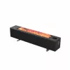 AENO Premium Eco Smart calefactor inteligente 2000W, convección, efecto llama real, humidificación, calefacción inteligente, indicador LED, control por voz, depósito de 2L, enchufe EU, negro